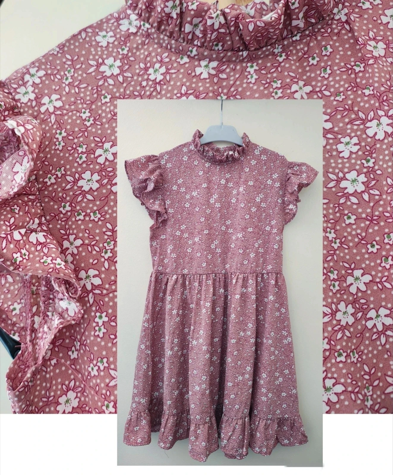 10 ans robe été étiquette coupée